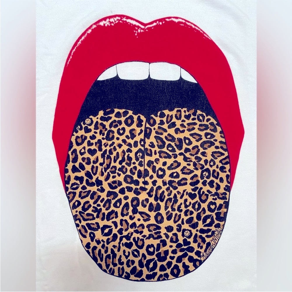NEW LAUREN MOSHI BABBS X LEOPARD TONGUE - Picture 9 of 13